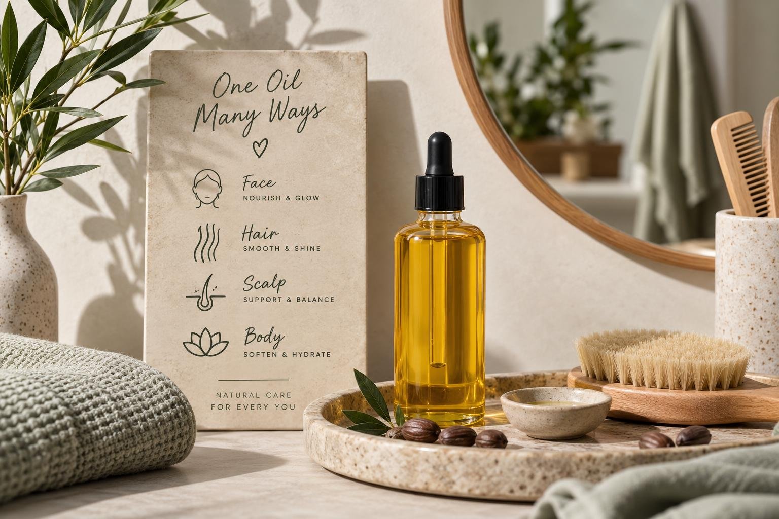 How to Use Beauty Oils Face, Hair, Scalp & Body